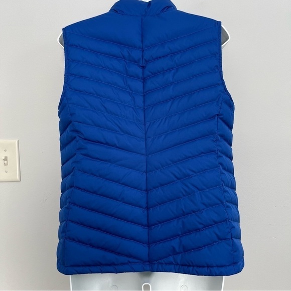 Talbots Womens Duck Down Vest Size M Quilted Puffer Blue - Picture 5 of 8